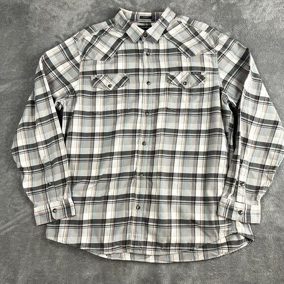 Eddie Bauer Other - Eddie Bauer Button Down Mens XL Plaid Pearl Snap Classic Fit Western